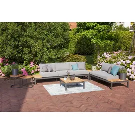 Siena Garden Alvida Loungetisch  74 x 74 x 30 cm matt anthrazit