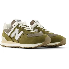 New Balance 574 Herren Calcium / Dark Silver Metallic 40