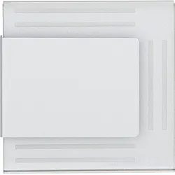 Einbauleuchte Wave WV02-230/AL/BI, 230V, Aluminium - 75 x 75 x 40 mm