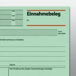 SIGEL Kassen Einnahmebeleg A6q grün EB615 50BL