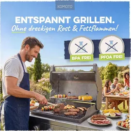 KOMOTO Grillmatte 50 x 40 cm antihaftbeschichtet