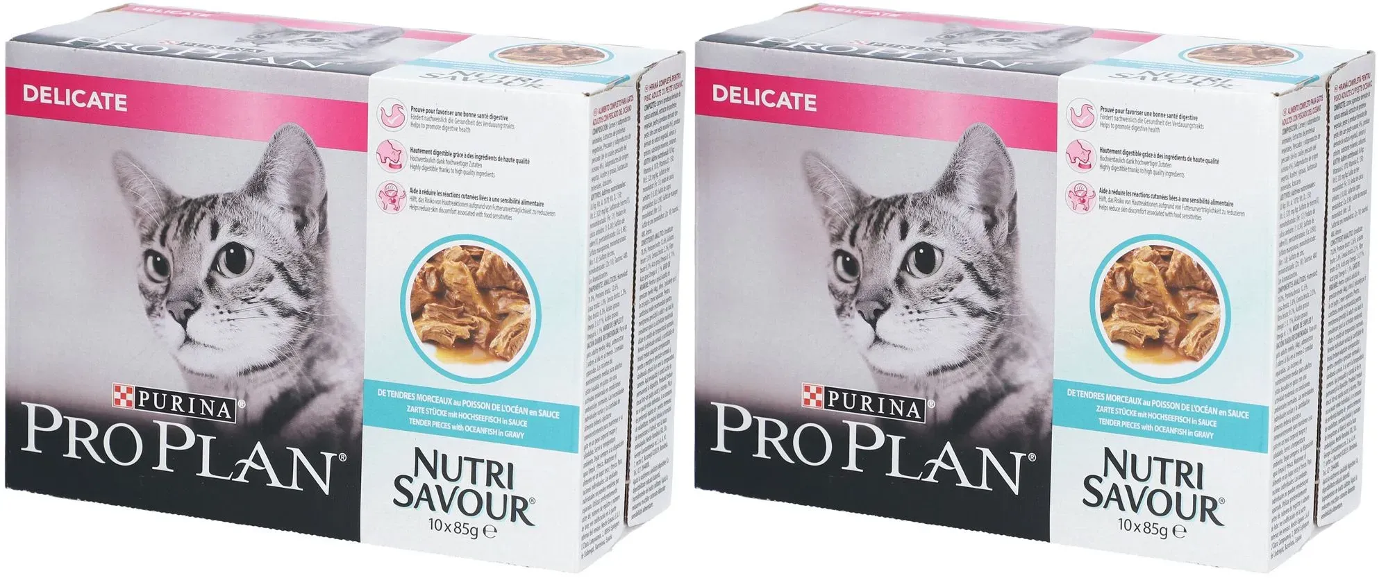 Purina® PRO Plan® Adult Delicate Verdauung mit Meeresfisch in Sauce