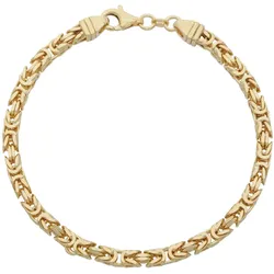 Armband FIRETTI "Schmuck Geschenk Silber 925 Armschmuck Armband Königskette" Gr. 21, gold (gelbgoldfarben), Armbänder, 21, Silber 925 (Sterlingsilber)