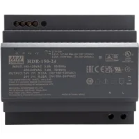 MeanWell Mean Well HDR-150-24 Hutschienen-Netzteil (DIN-Rail) 24 V/DC 150W
