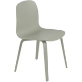 Visu Chair, wood base, dusty green