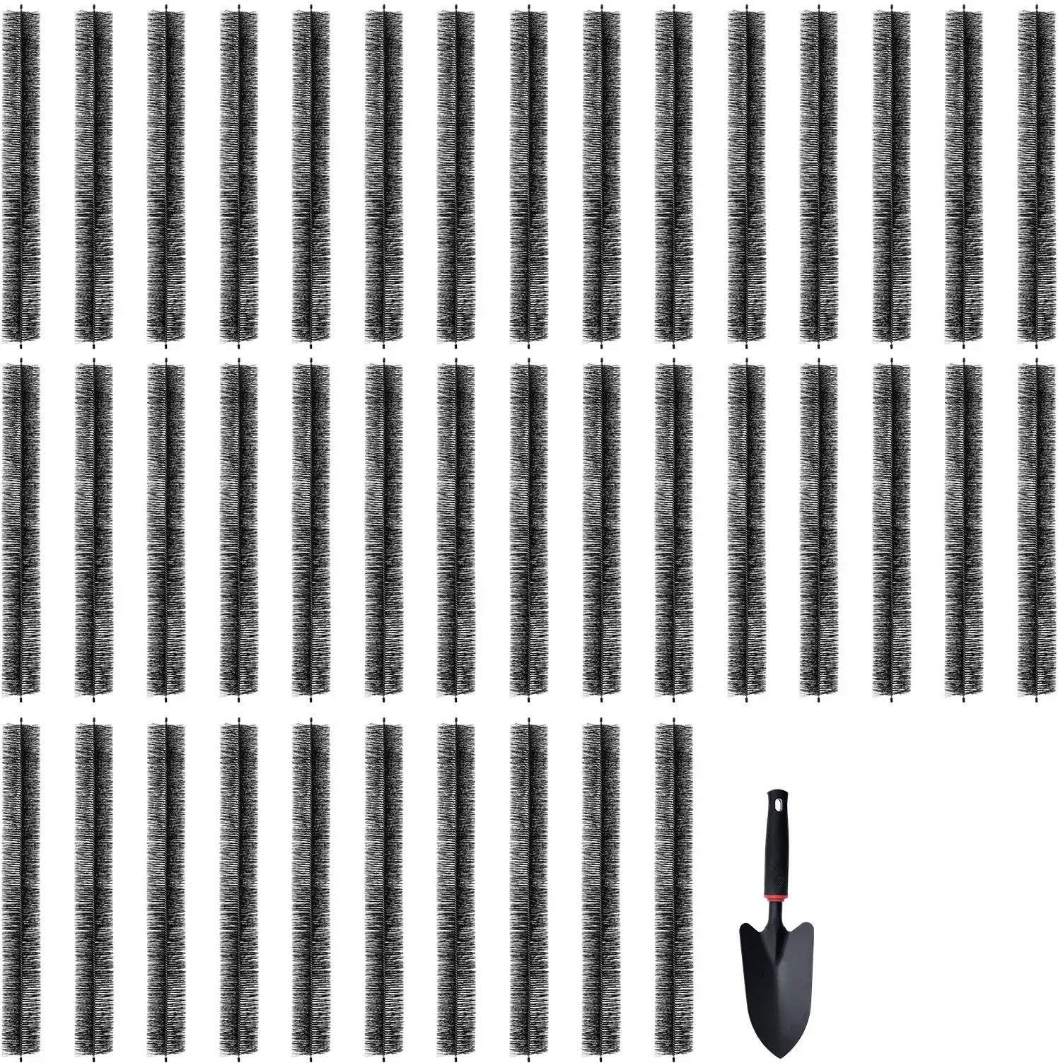 VEVOR Dachrinnenbürste, 36,6 m Gesamtlänge, φ110 mm, Dachrinnenreinigungswerkzeug, Laubschutz für 12,7 cm Dachrinnen, entfernt mühelos Blätter und Schmutz vom Dach, 40er-Pack