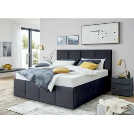 Halmon Schlafkomfort Betten Dalas 120 x 200 cm H2 Anthrazit