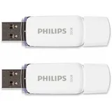Philips USB 2.0 2-Pack 32GB Snow Edition Shadow Grey