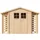 TIMBELA Gartenhaus Timbela M391F 3,28 x 2,06 m Beige