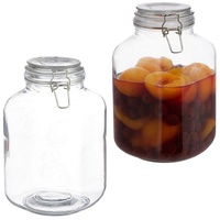 Relaxdays 2 x 3 Liter Einmachglas - Transparent