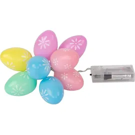 IDENA LED Lichterkette Ostern Flower 1 m Warmweiß
