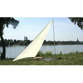Floracord Camping Dreieckssonnensegel Sand 300 cm x 300 cm x 250 cm