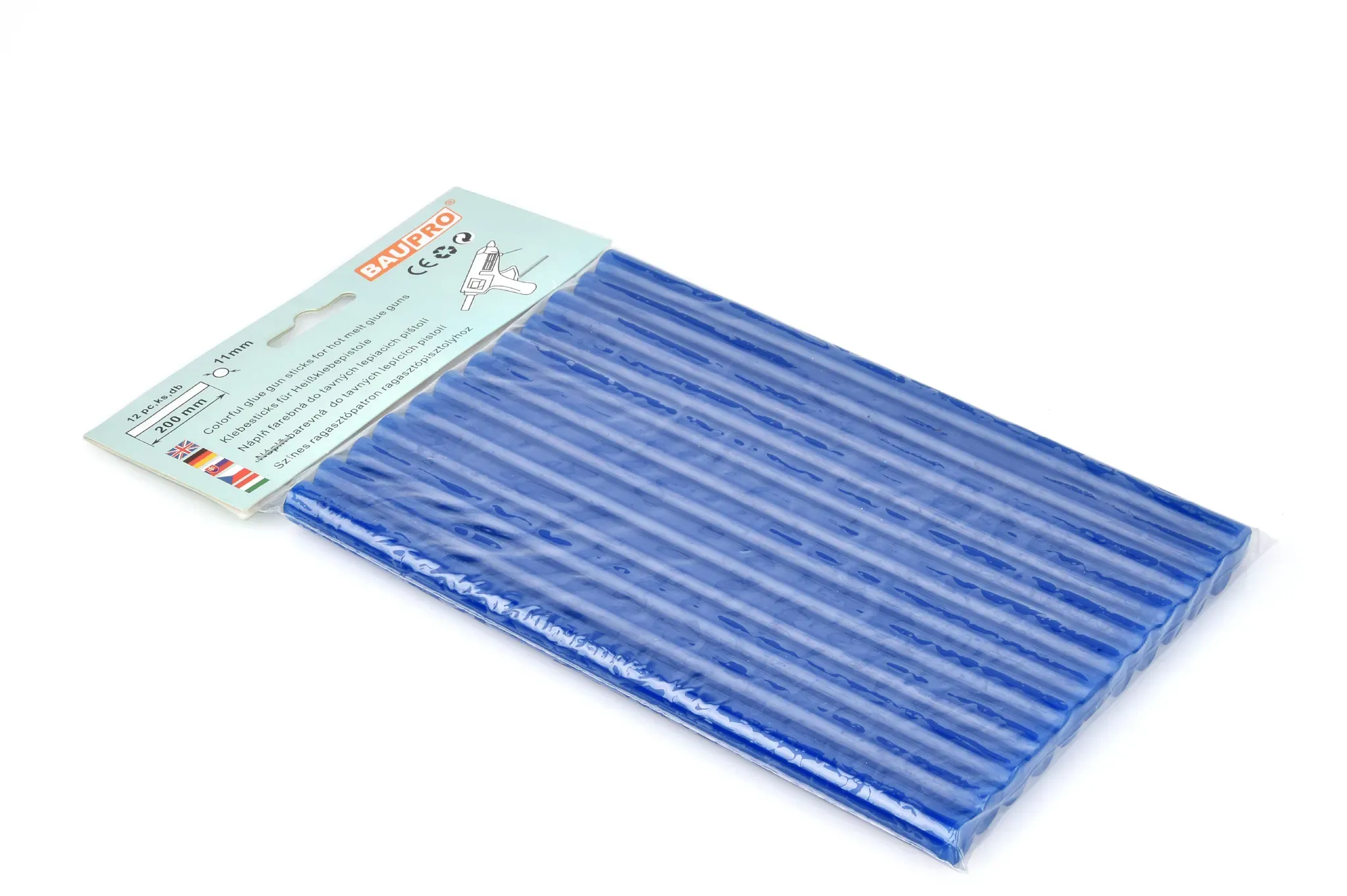 11,2mm Blau | 12er Pack | Klebesticks Baupro