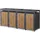 ML-Design Mülltonnenbox 260 x 80 x 124 cm braun