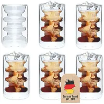 Intirilife Doppelwandiges Teeglas 0,19 l 6-tlg.
