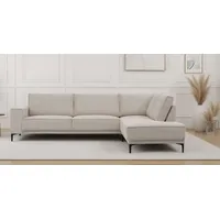 OTTO home Ecksofa OTTO HOME "OLAND L-Form, B: 289 cm, Skandi-Design", sand, B:289cm H:85cm T:210cm, 92%PES 8%NY, Sofas, Ecksofa, Struktur, Flachgewebe, Luxus-Microfaser, Boucle
