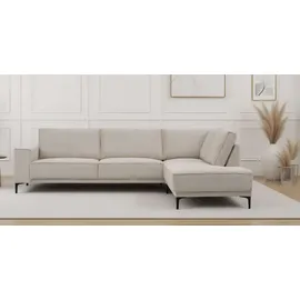 OTTO home Ecksofa OTTO HOME "OLAND L-Form, B: 289 cm, Skandi-Design", sand, B:289cm H:85cm T:210cm, 92%PES 8%NY, Sofas, Ecksofa, Struktur, Flachgewebe, Luxus-Microfaser, Boucle