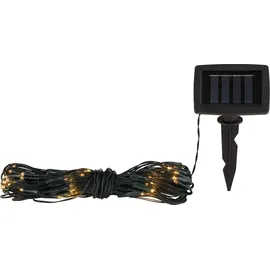GLOBO Solar-Lichterkette Kunststoff 1,1 m Schwarz Matt
