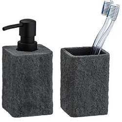 WENKO Badaccessoires-Set Villata anthrazit