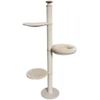 active cats Domestic Deckenspanner 3 Schlafplätze weiß