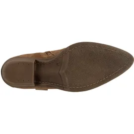 TAMARIS Cowboy Stiefelette Blockabsatz, Festival, Western-Boots mit modischen Nähten braun 36 EU