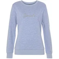 Bench. loungewear Sweatshirt Meliert Hellblau 48/50