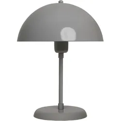 Bamyum Lipeo Kleine Tischlampe 30cm, Pilz Lampe Metall, Grau Lampe