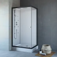 Komplettdusche 110x80 cm mit Fronteinstieg