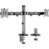 My Wall HL50-2L 2fach Monitor-Tischhalterung 43,2 cm (17) - 81,3 cm (32) Silber, Schwarz Neigbar,