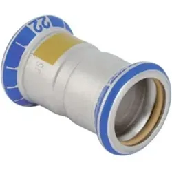 Geberit Gas-Muffe Mapress d 42mm, f Natur- u. Fl.-Gas, Edelstahl