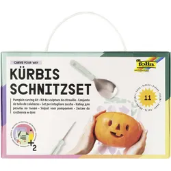 folia Bastelwerkzeug Kürbisschnitz-Set
