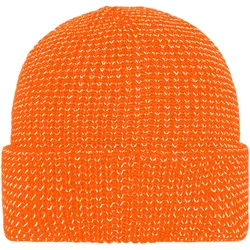 Reflective Winter Beanie - Farbe neon, orange - Größe one size
