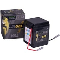 Intact Bike-Power Gel Motorradbatterie 6V 4 Ah 30 A (EN), Wartungsfreie Motorradbatterie mit 30% mehr Startleistung, für Roller, Motorrad, Quad, Rasentraktor