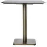 coco maison Brest Bistrotisch Marble Light Grey Gold 75x75cm