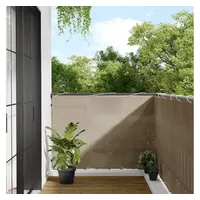 vidaXL Balkon-Sichtschutz Taupe 120x1000 cm 100 % Polyester-Oxford