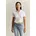 Slim Fit mit Label-Stitching Weiss M