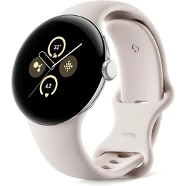 Google Pixel Watch 2 Wi-Fi polished silver Sportarmband porcelain