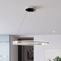 Lucande LED-Pendelleuchte Lyani in Chrom, dimmbar, 80 cm