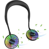Nackenventilator, Mini-usb-ventilator, Leiser, Freihändiger Nackenventilator, Wiederaufladbarer Tragbarer Nackenventilator, 3 Geschwindigkeitsstufen
