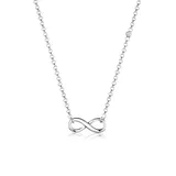 Elli DIAMONDS Halskette Infinity Diamant Brillantschliff (0,015 ct) 925 Sterling Silber
