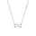Elli DIAMONDS Halskette Infinity Diamant Brillantschliff (0,015 ct) 925 Sterling Silber