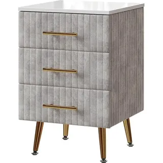 Vicco Nachttisch, Velia, 41 x 62 cm mit 3 Schubladen