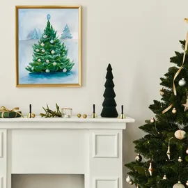 Relaxdays Handglocke 3er Set, gold/schwarz