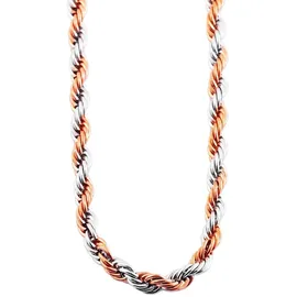 Adelia's Kordelkette Unisex Edelstahl Gold 55 cm