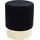 Kare Hocker Cherry Polyester 35 x 42 x 35 cm Schwarz/Gold