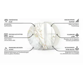 Tulup Tischplatte Braun, Glas 70x70x0.4 cm Esszimmer, Tische, Esstische, Tischsysteme, Tischplatte