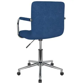 vidaXL Bürostuhl Drehbar Blau