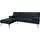 Hti-Living Eckcouch Velvet 1-Sitzer Schwarz