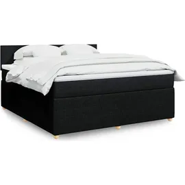 vidaXL Boxspringbett 180 x 200 cm Schwarz