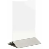 SecurIT® Tisch-Poster aus Acryl mit Stahlbasis - A6, durchsichtig